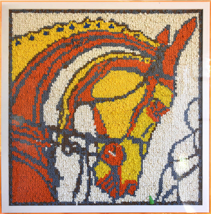 When Balloons, Rug Canvas, and Creativity Converge to Create Art