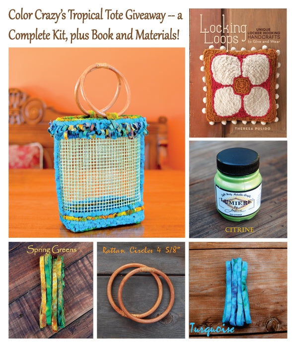 Winner of Tropical Tote Bag Locker Hooking Kit