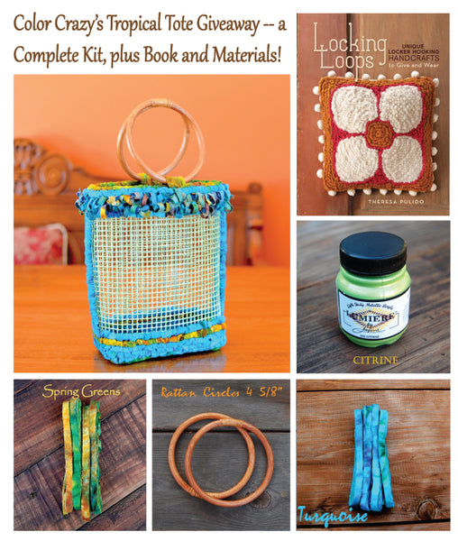 Winner of Tropical Tote Bag Locker Hooking Kit