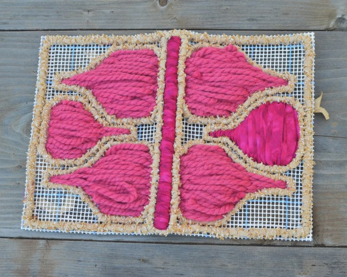 Locker Hooked & Stitched iPad Cover - Egyptian Figs Motif