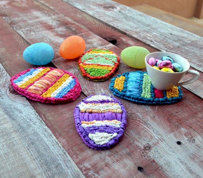 Locker Hook Easter Egg Coasters & Baskets