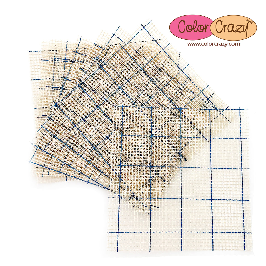 Rug Canvas - 3.75 Mesh for Latch Hook, Locker Hook, Rug Hooking