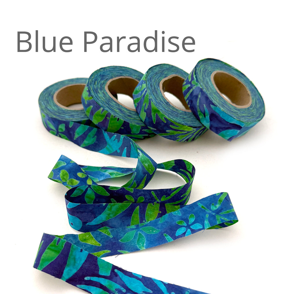 Color Crazy Fabric Strips 3/4" - Hand-Dyed - Cool Shades - Blues & Greens