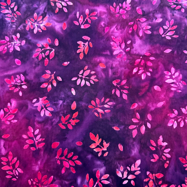 NEW! Color Crazy Hand-Dyed Cotton Fabric - Wild Berry Petals