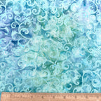 Color Crazy Hand-Dyed Cotton Fabric - Aqua Filigree