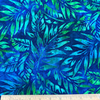 Color Crazy Hand-Dyed Cotton Fabric - Tropical Fronds