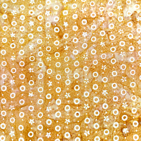 NEW! Color Crazy Hand-Dyed Cotton Fabric - Golden Bubbles