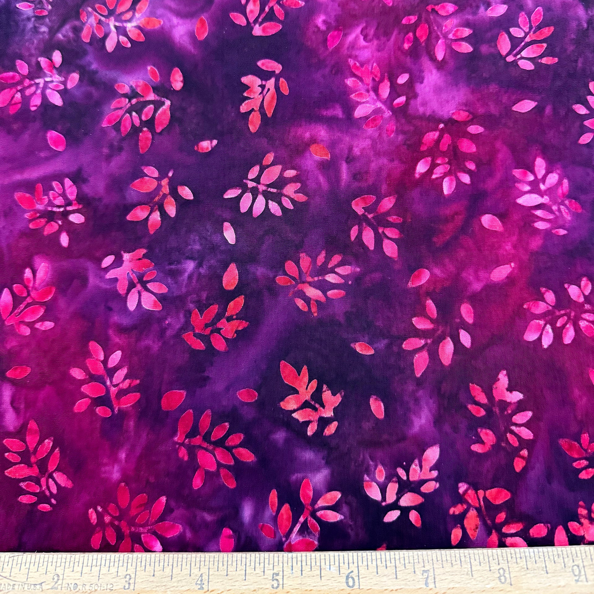 Color Crazy Hand-Dyed Cotton Fabric - Wild Berry Petals