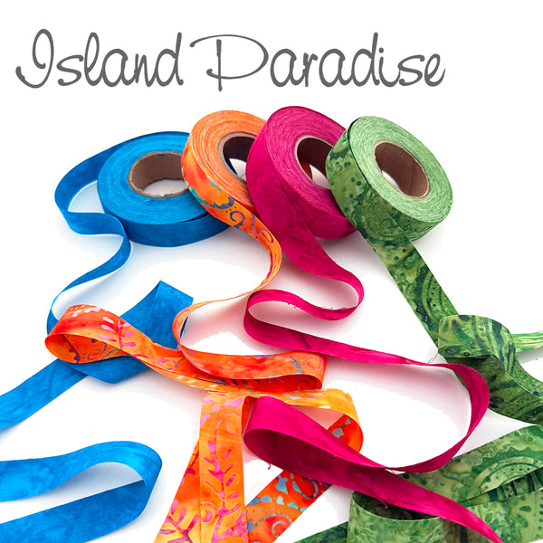 NEW! Color Crazy Fabric Strip Quartets - 3/4"w