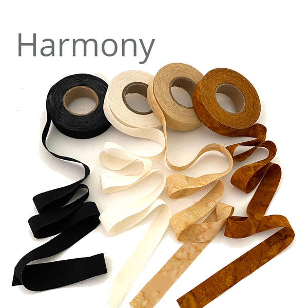 NEW! Color Crazy Fabric Strip Quartets - 3/4"w