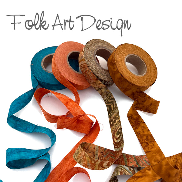 NEW! Color Crazy Fabric Strip Quartets - 3/4"w