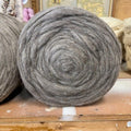Grey carded wool sliver
