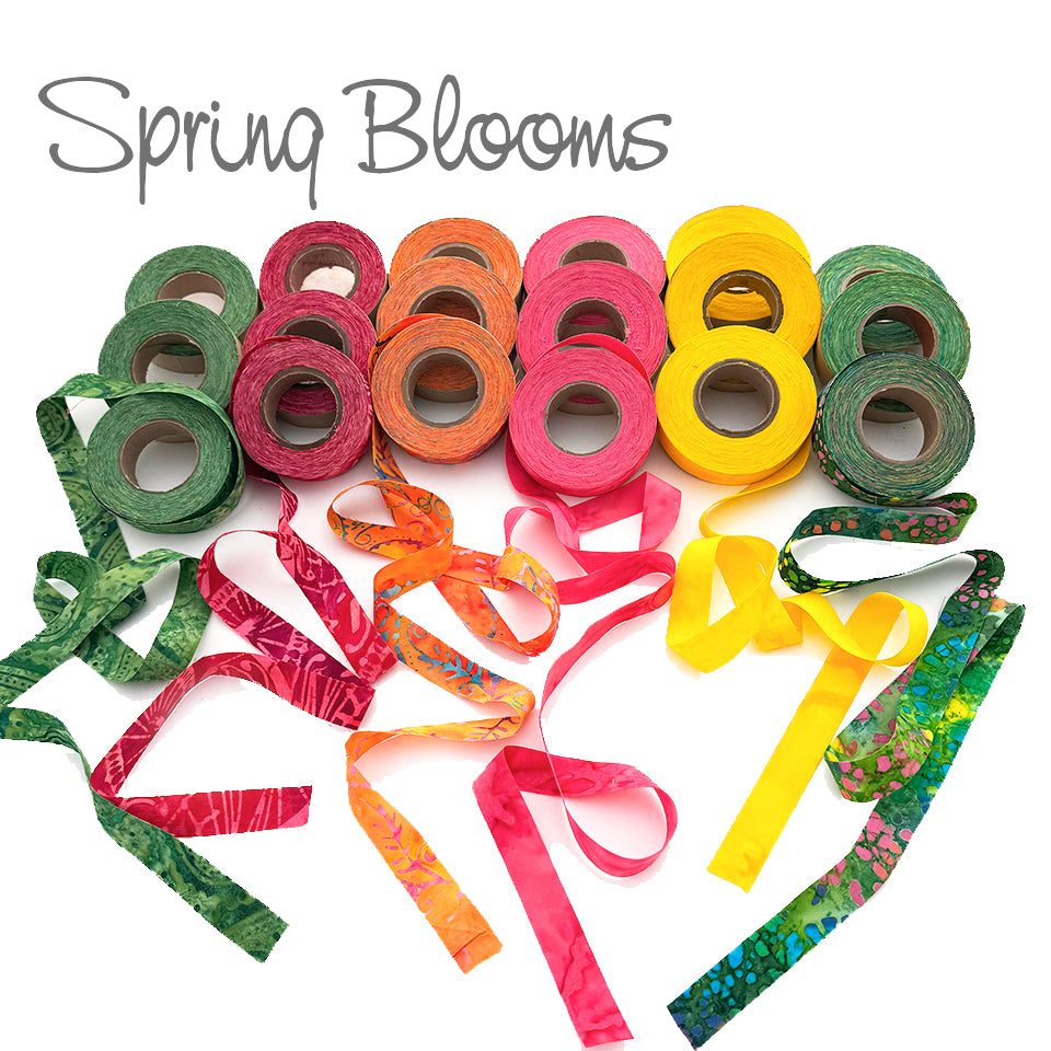 Fabric Strips Bundle - 3/4"w - Spring Blooms Collection, 300 Yds