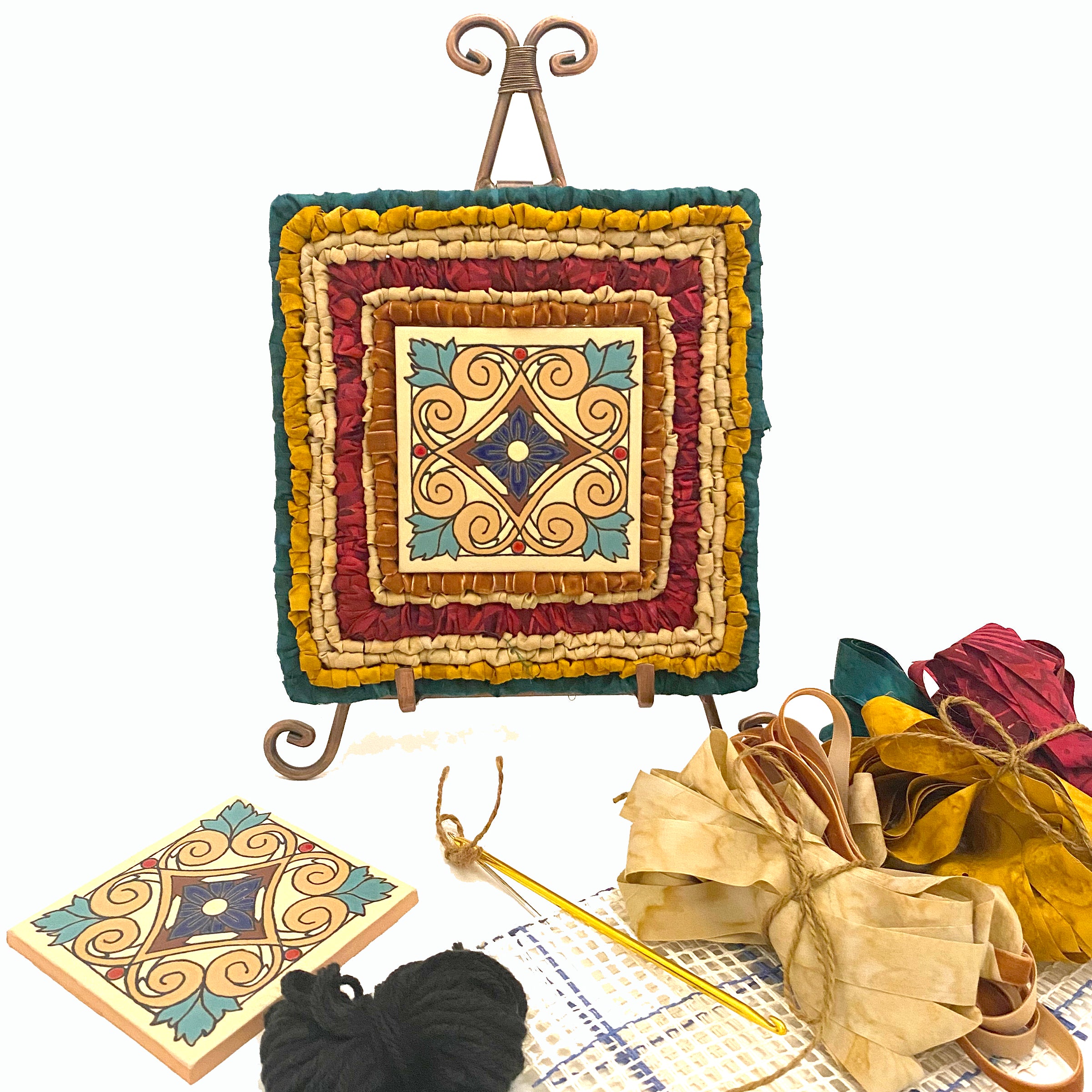 Victorian Winter Trivet Locker Hooking Kit