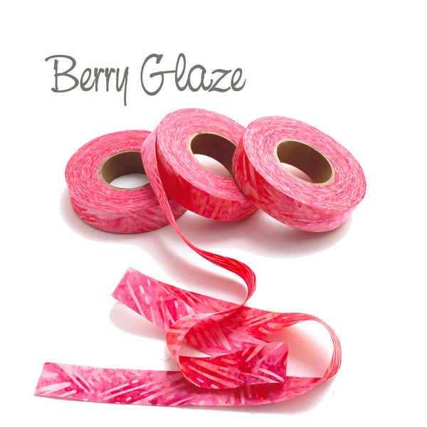 fabric strips, hand-dyed, cotton, ribbon, locker hook, weave, crochet, 3/4"w