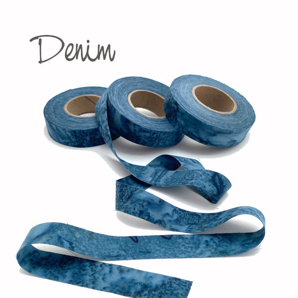 fabric strips, hand-dyed, cotton, ribbon, locker hook, weave, crochet, 3/4"w