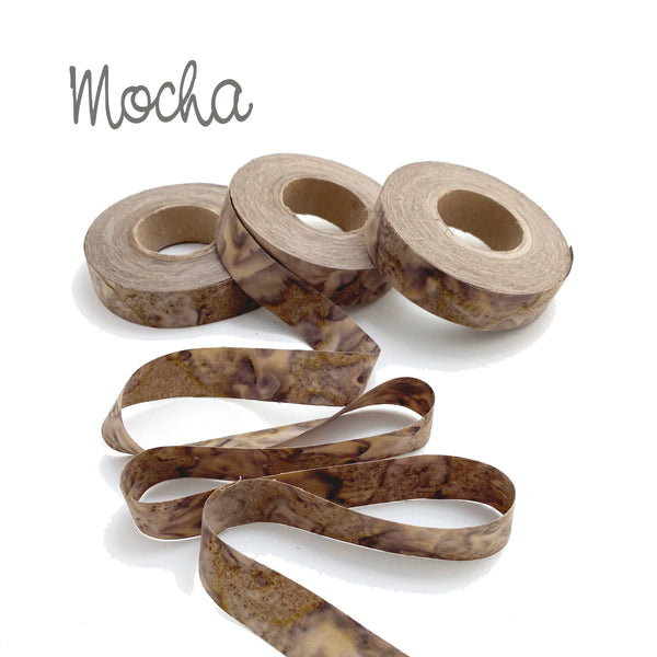 fabric strips, hand-dyed, cotton, ribbon, locker hook, weave, crochet, 3/4"w