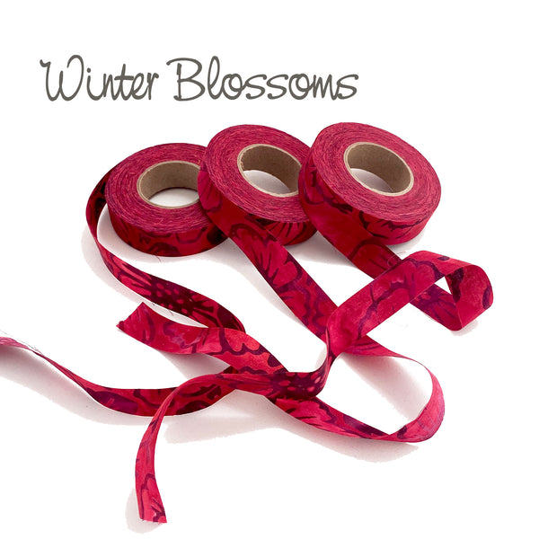 fabric strips, hand-dyed, cotton, ribbon, locker hook, weave, crochet, 3/4"w