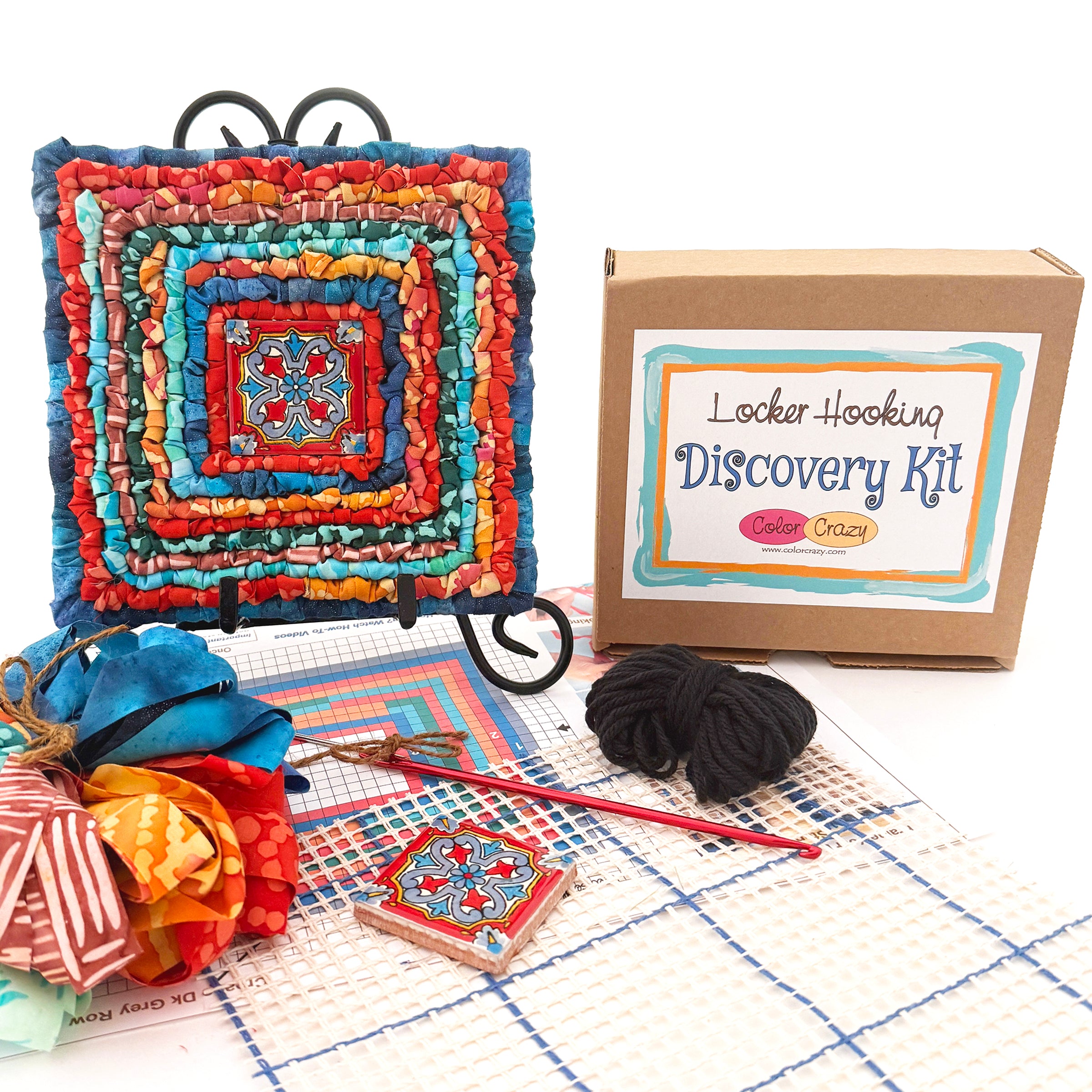 Color Crazy Discovery Kit - Locker Hooked Trivet