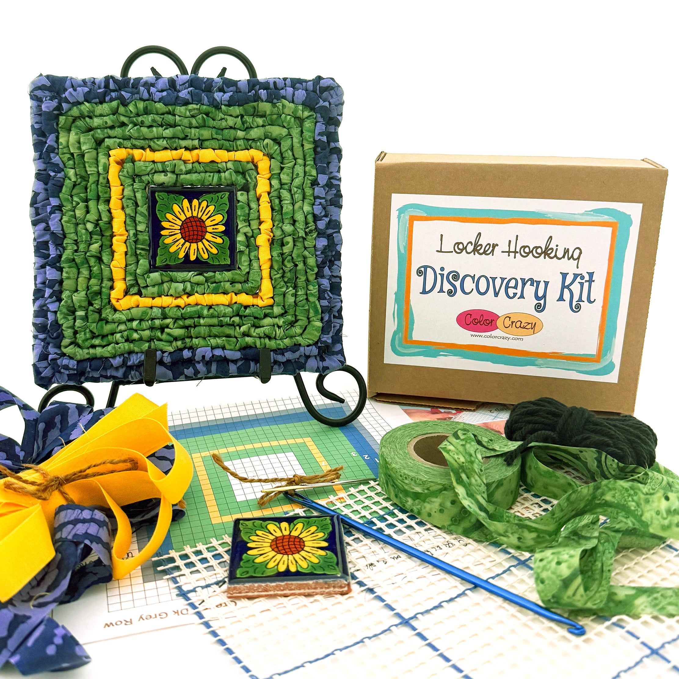 Color Crazy Discovery Kit - Locker Hooked Trivet