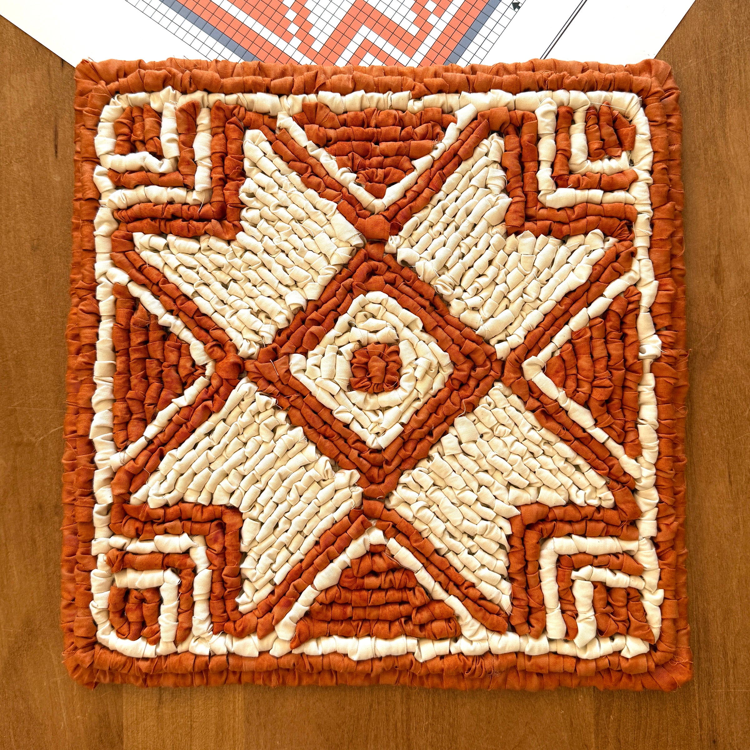 Folk Art Traditions Locker Hooked Mat - Pattern Download