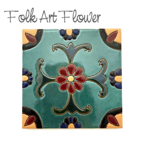 NEW! Imported Ceramic Tiles - 20+ Vibrant Designs 4 1/4" x 4 1/4"