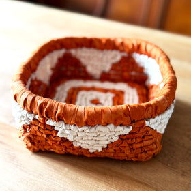 NEW! Folk Traditions Locker Hooked Basket - Pattern Download