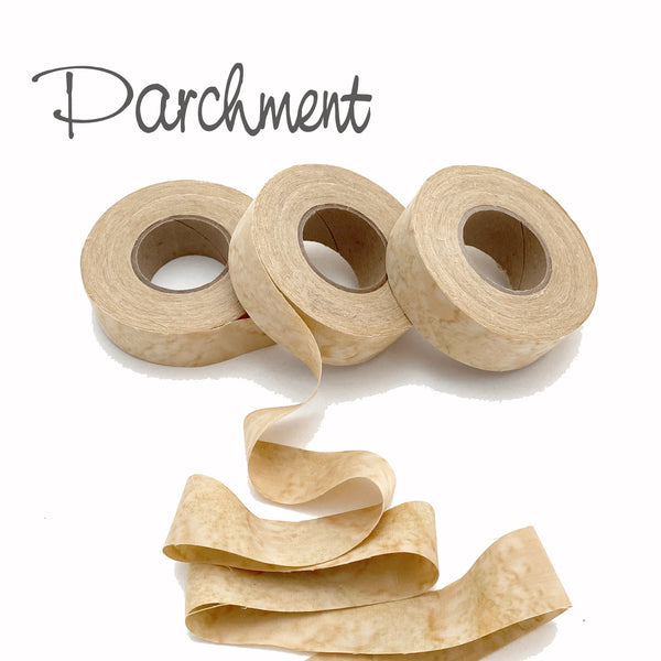 cotton fabric strips, hand-dyed, 1"wide, 60 yds, great for locker hooking, weaving, crochet, ribbon, gift wrap