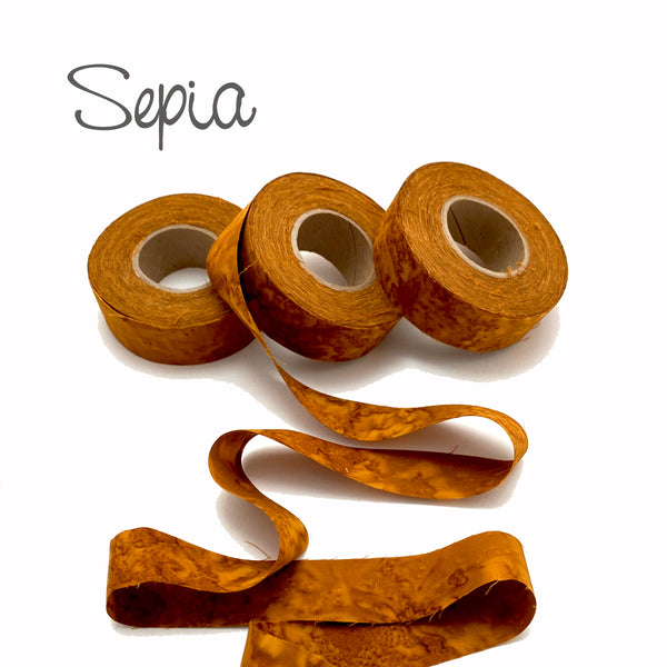 cotton fabric strips, hand-dyed, 1"wide, 60 yds, great for locker hooking, weaving, crochet, ribbon, gift wrap