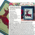 Rudolph the Reindeer - Locker Hooked Texture Greeting - Pattern Download