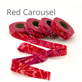 Color Crazy Fabric Strips 3/4" Hand-Dyed - Warm Shades - Yellows, Reds, Violets