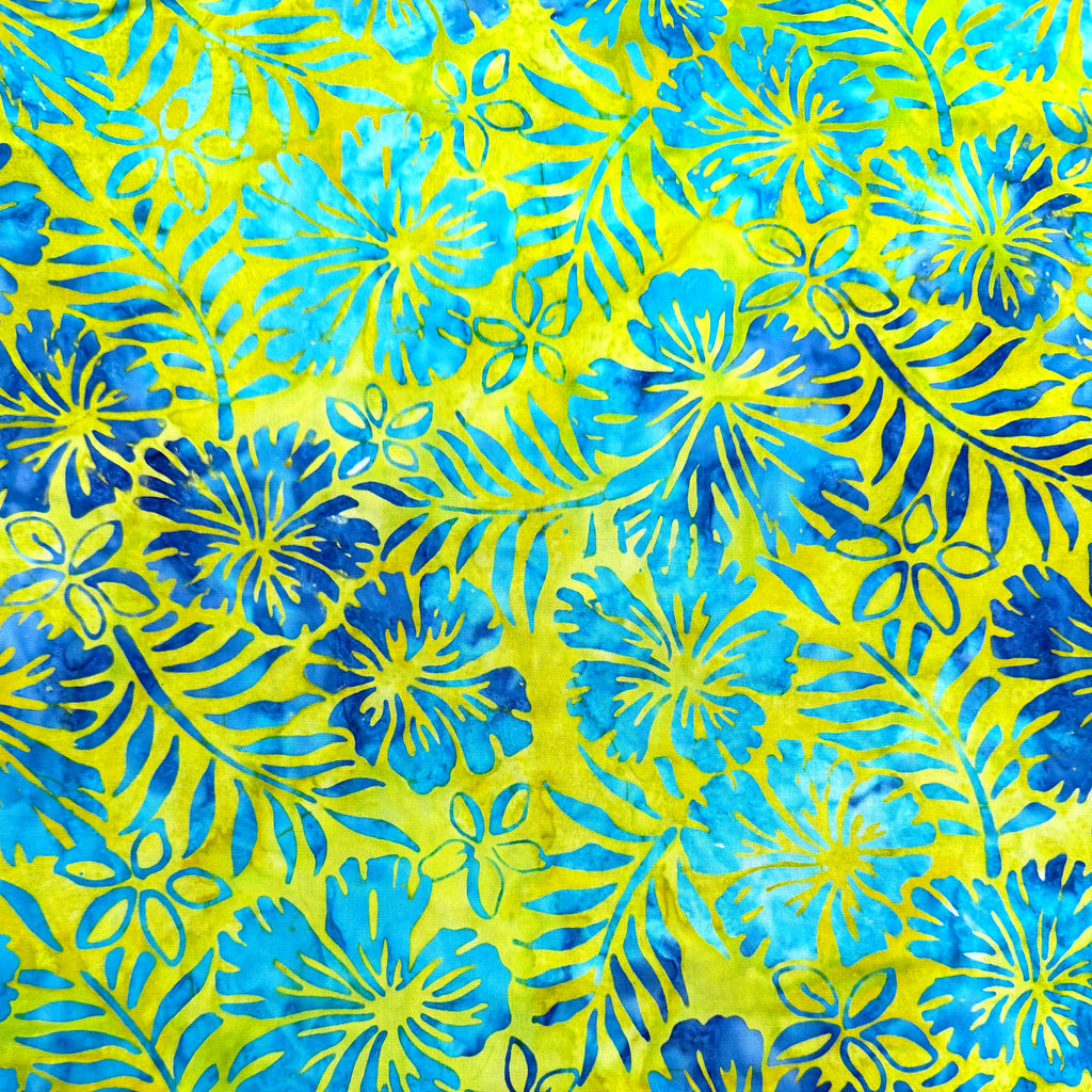 Color Crazy Hand-Dyed Cotton Fabric - Spring Fronds