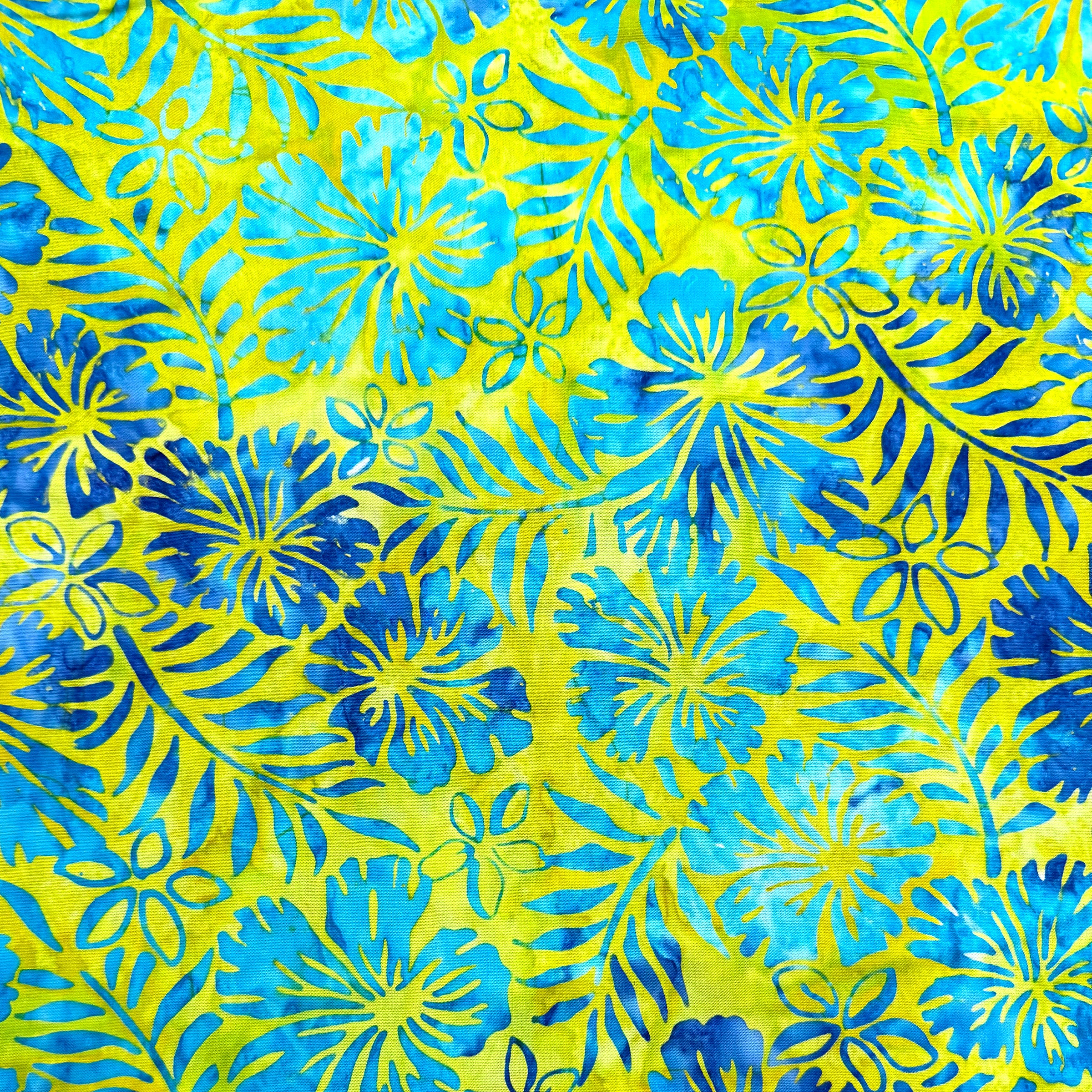 Color Crazy Hand-Dyed Cotton Fabric - Spring Fronds