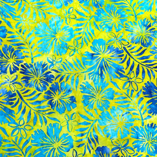 NEW! Color Crazy Hand-Dyed Cotton Fabric - Spring Fronds