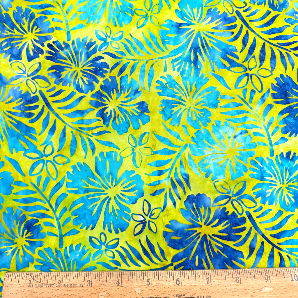 Color Crazy Hand-Dyed Cotton Fabric - Spring Fronds