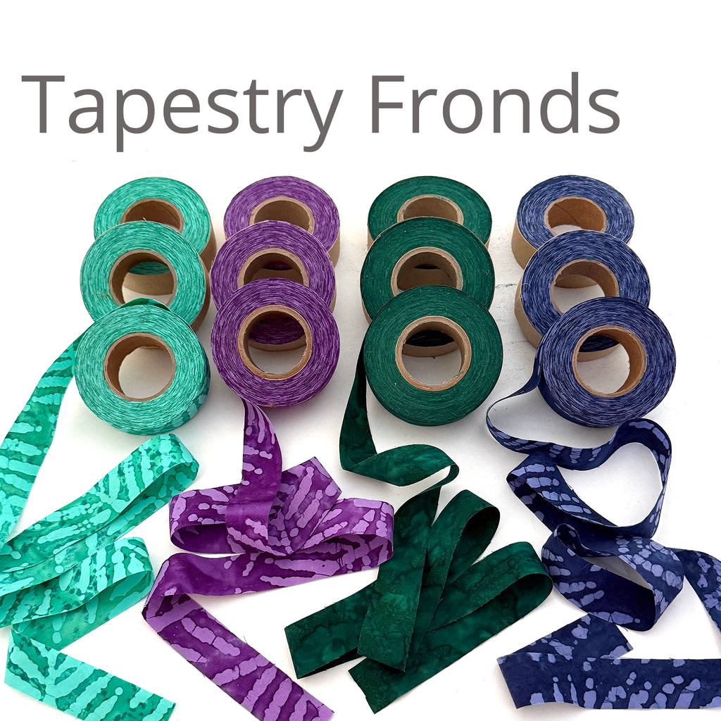 NEW! Gemstone Hues - 1"w Hand-Dyed Cotton Fabric Strip in Collections, 240 Yds. - 5 Color Options