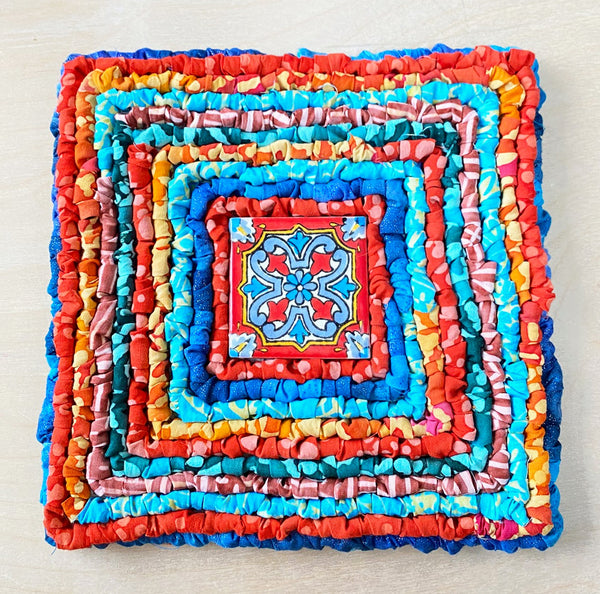 Locker hooking, trivet kit, workshop, Santa Barbara