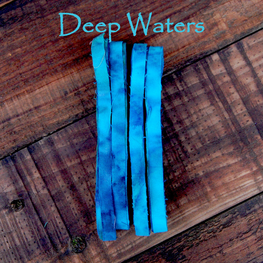 Color Crazy Velvety Fabric Strips - 1/2"w, Hand-Dyed