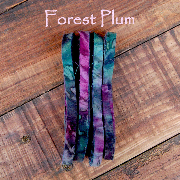 Color Crazy Velvety Fabric Strips - 1/2"w, Hand-Dyed