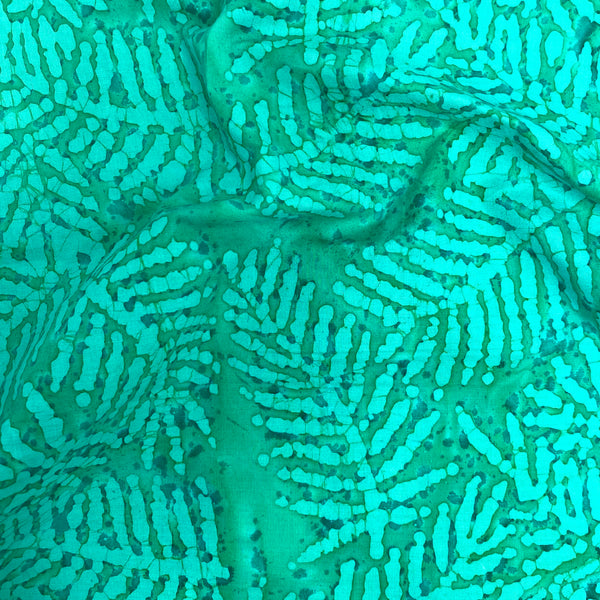 Color Crazy Hand-Dyed Cotton Fabric - Tropical Ferns