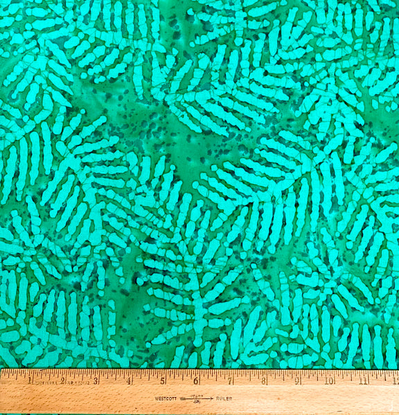 Color Crazy Hand-Dyed Cotton Fabric - Tropical Ferns