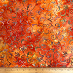Color Crazy Hand-Dyed Cotton Fabric - Autumn Filigree