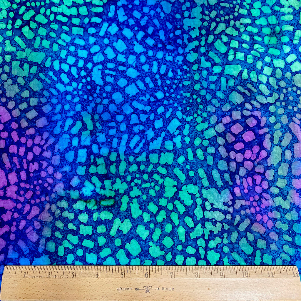 Color Crazy Hand-Dyed Cotton Fabric - Tropical Mosaic