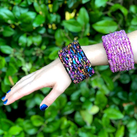 Boho Bangle Locker Hooking Kit - Gold Dust Collection - 7 Color Combos