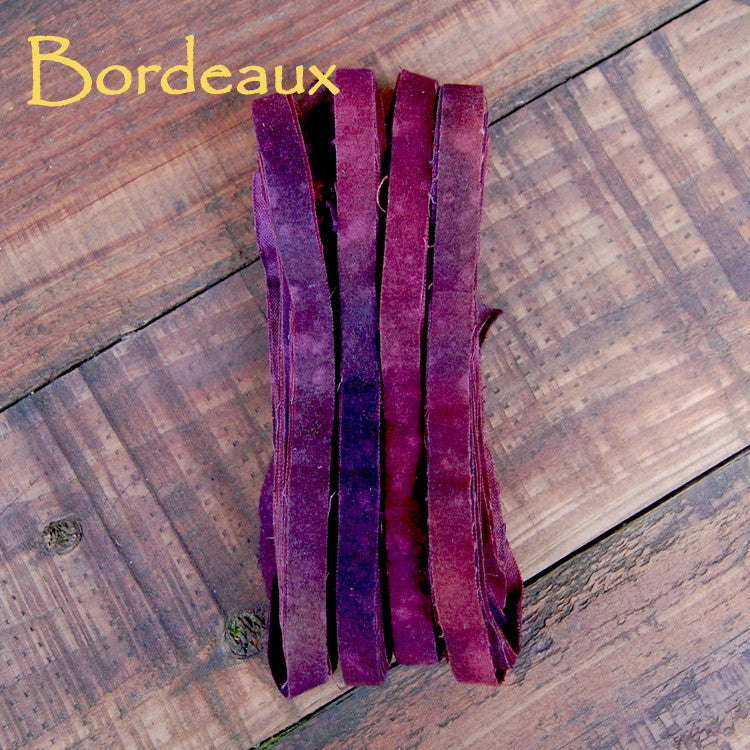 Color Crazy Velvety Fabric Strips - 1/2"w, Hand-Dyed