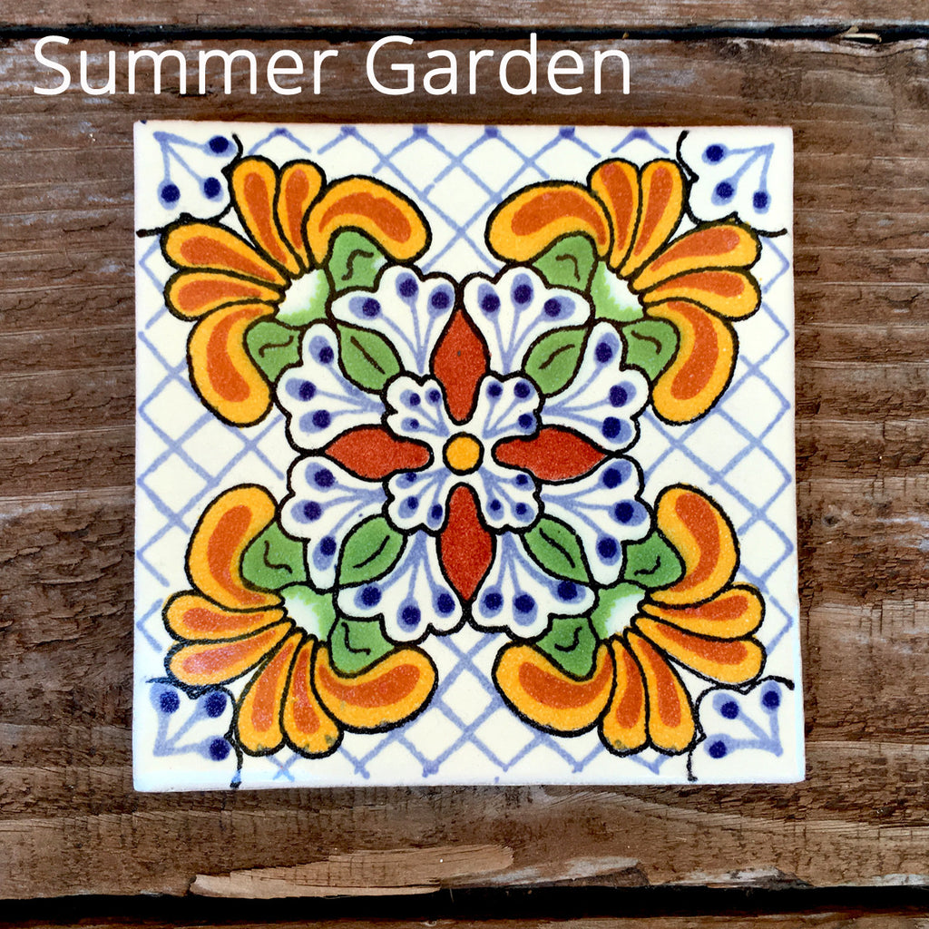 NEW! Imported Ceramic Tiles - 20+ Vibrant Designs 4 1/4" x 4 1/4"