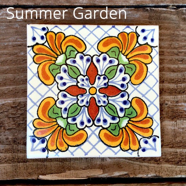 NEW! Imported Ceramic Tiles - 20+ Vibrant Designs 4 1/4" x 4 1/4"