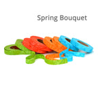 1/2" wide fabric strips, hand-dyed ribbon for locker hooking, weaving, knitting, crochet, journaling