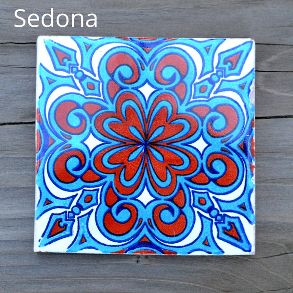 NEW! Imported Ceramic Tiles - 20+ Vibrant Designs 4 1/4" x 4 1/4"