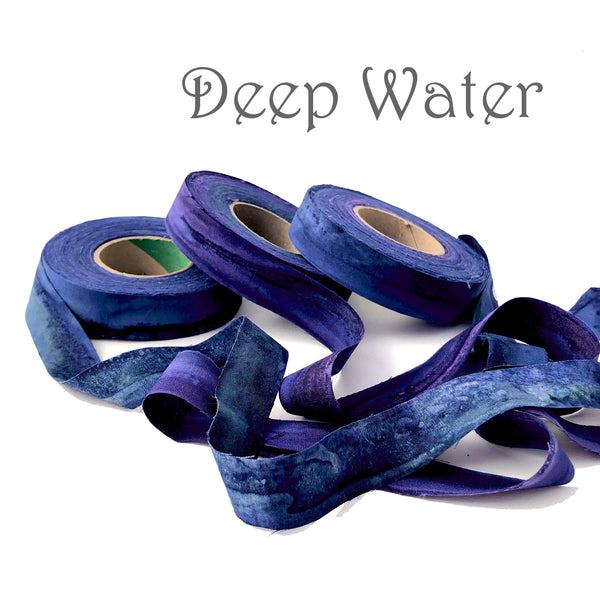 Hand-dyed fabric strips, great for locker hooking, crochet, weaving